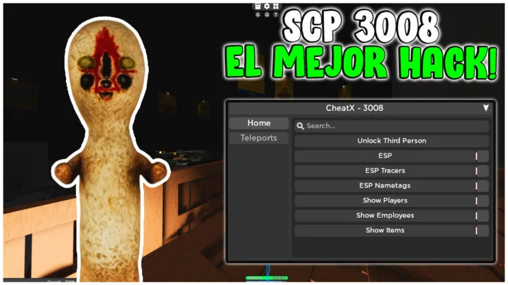 SCP 3008 Script  ESP, Teleport, Player Mods & More